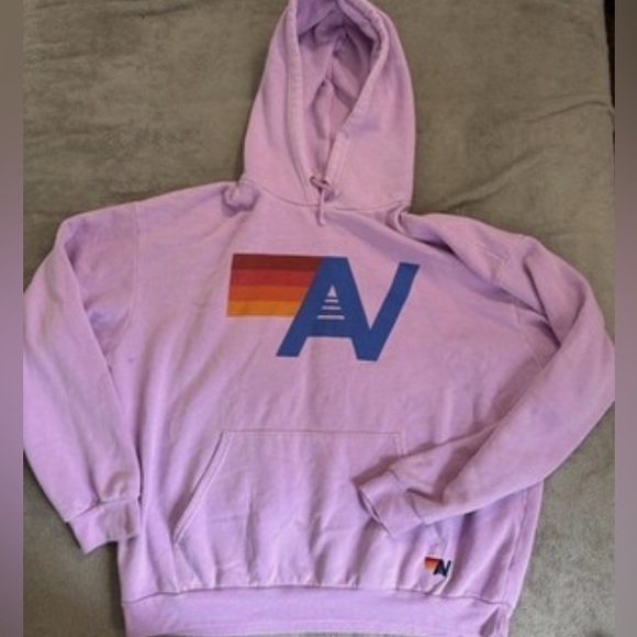 Aviator Nation Logo Stitch Pullover Relaxed Hoodie - Picture 2 of 5